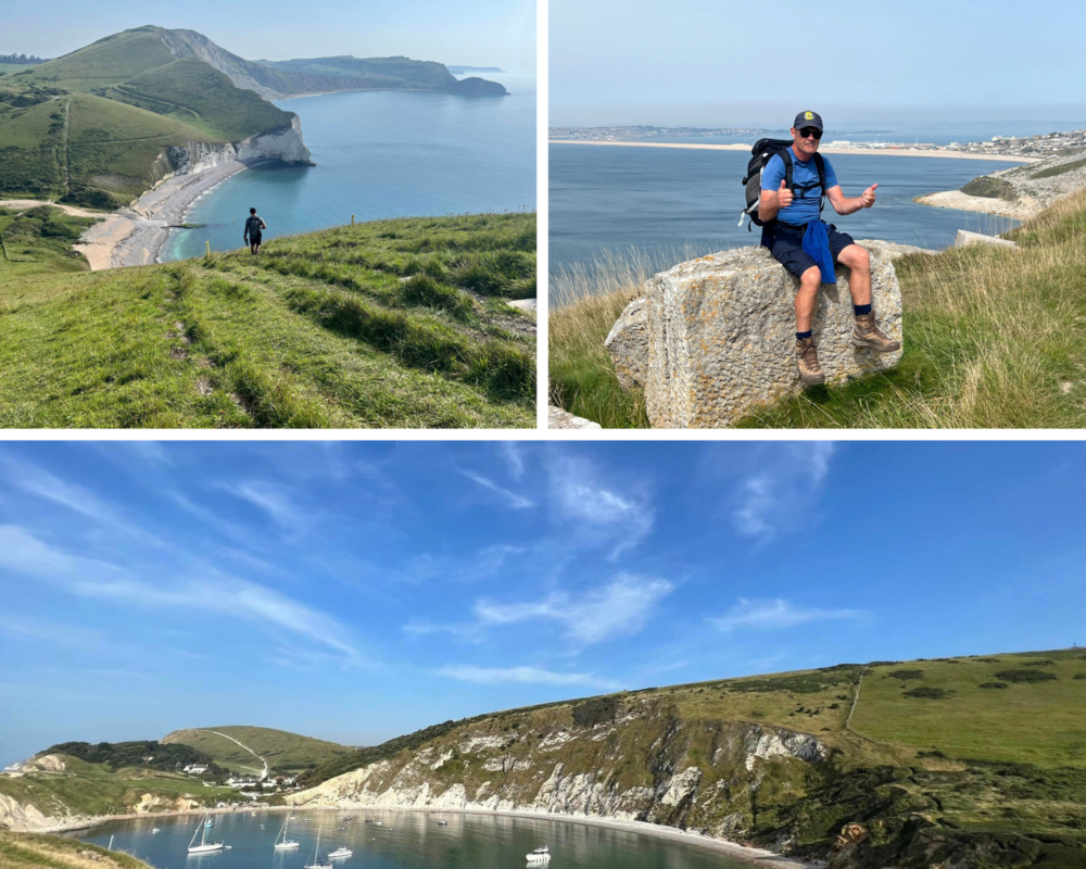 Mark walks 120+ miles along the Devon and Dorset coast to support our cause